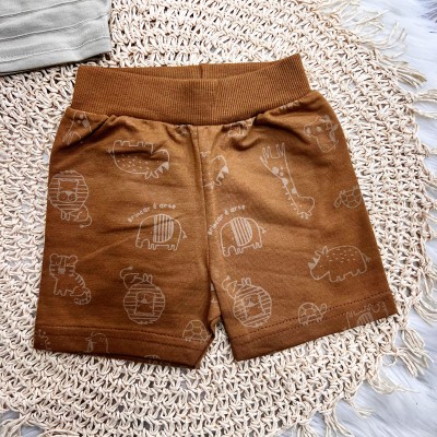 Conj. Camiseta Tigrinho e Bermuda Safari - Areia